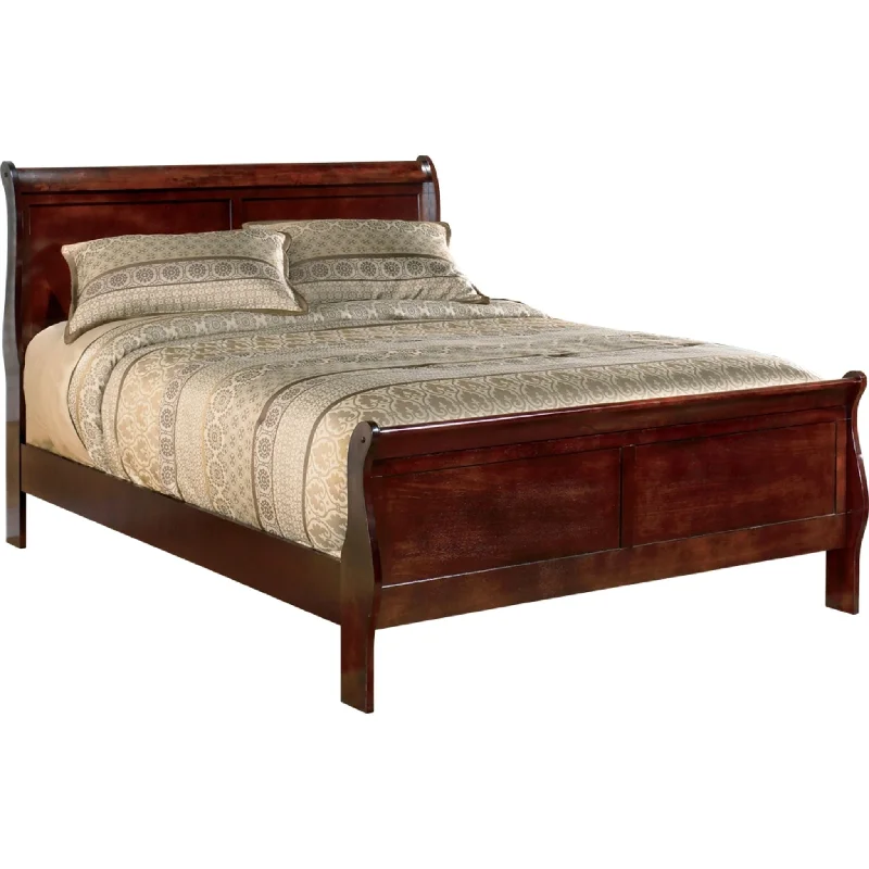 Alisdair Sleigh Bed - Dark Brown