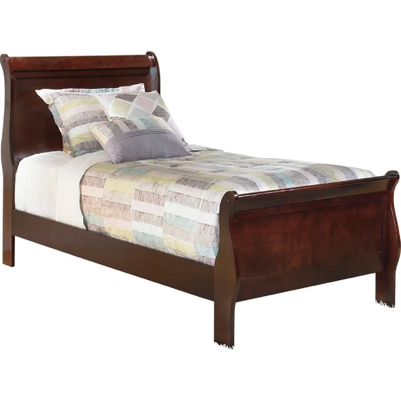 Alisdair Sleigh Bed - Dark Brown