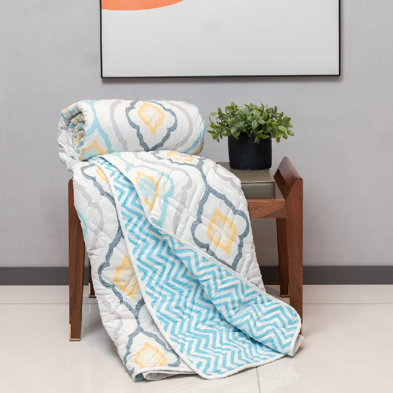 Cashmere blankets for ultimate softness and luxuryMicrofiber 120 GSM All Season AC Blanket / Dohar for bedroom - Morocco