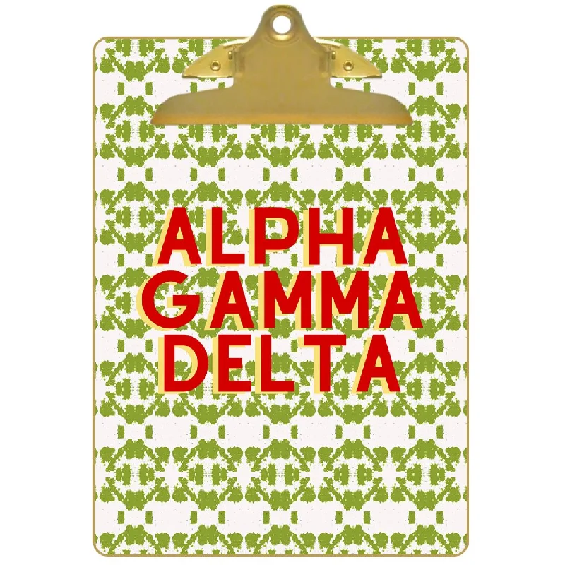 Twin - size duvet covers ideal for single beds in kids' rooms or dormitoriesAlpha Gamma Delta Clipboard