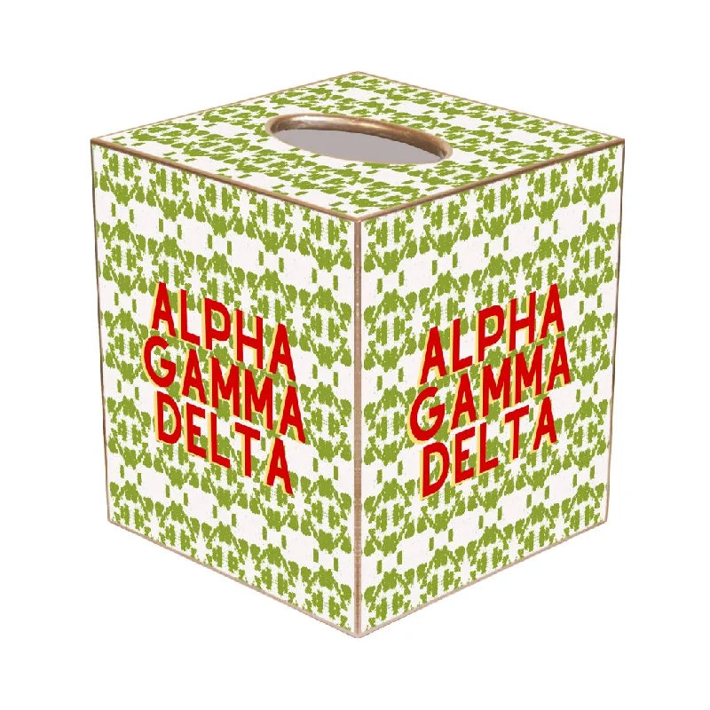 Boho - style duvet covers with vibrant colors and ethnic patternsAlpha Gamma Delta Tissue Box Cover