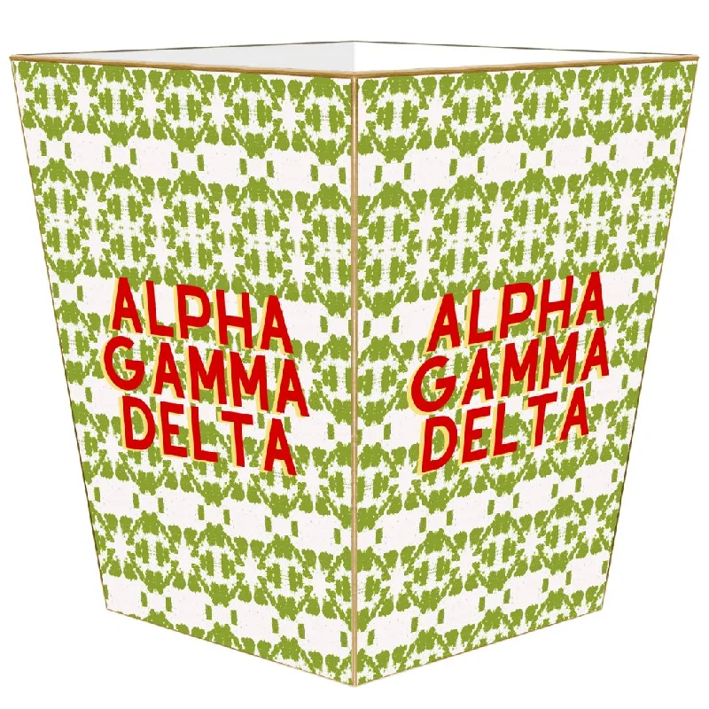 Embroidered duvet covers with intricate needlework for a luxurious touchAlpha Gamma Delta Waste Basket