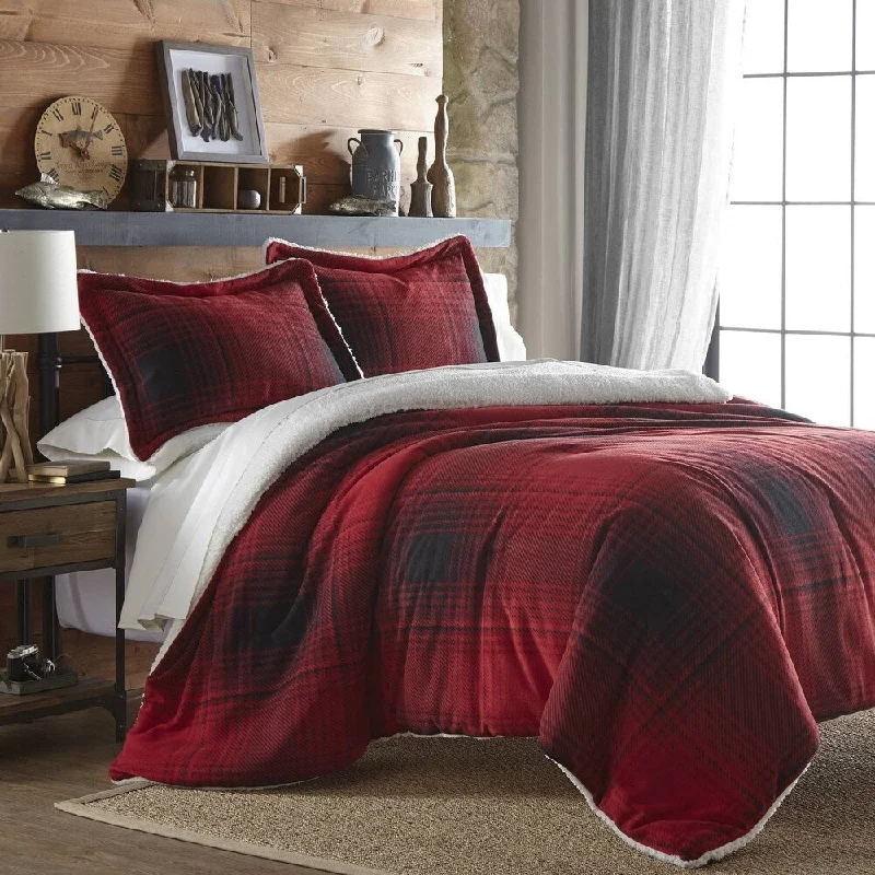 Latex - filled comforters with a bouncy texture and good supportAmerican Outdoorsman Washington Red Plaid Comforter Set Queen Latex - filled comforters with a bouncy texture and good supportAmerican Outdoorsman Washington Red Plaid Comforter Set Queen