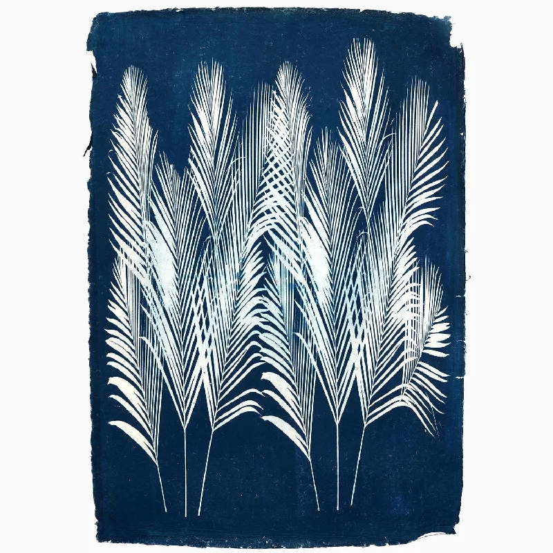 Duvet covers to match a specific bedroom color schemeAreca Palm Cyanotype