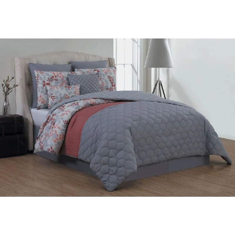 Latex - filled comforters with a bouncy texture and good supportAvondale Manor Alice 8-piece Comforter Set