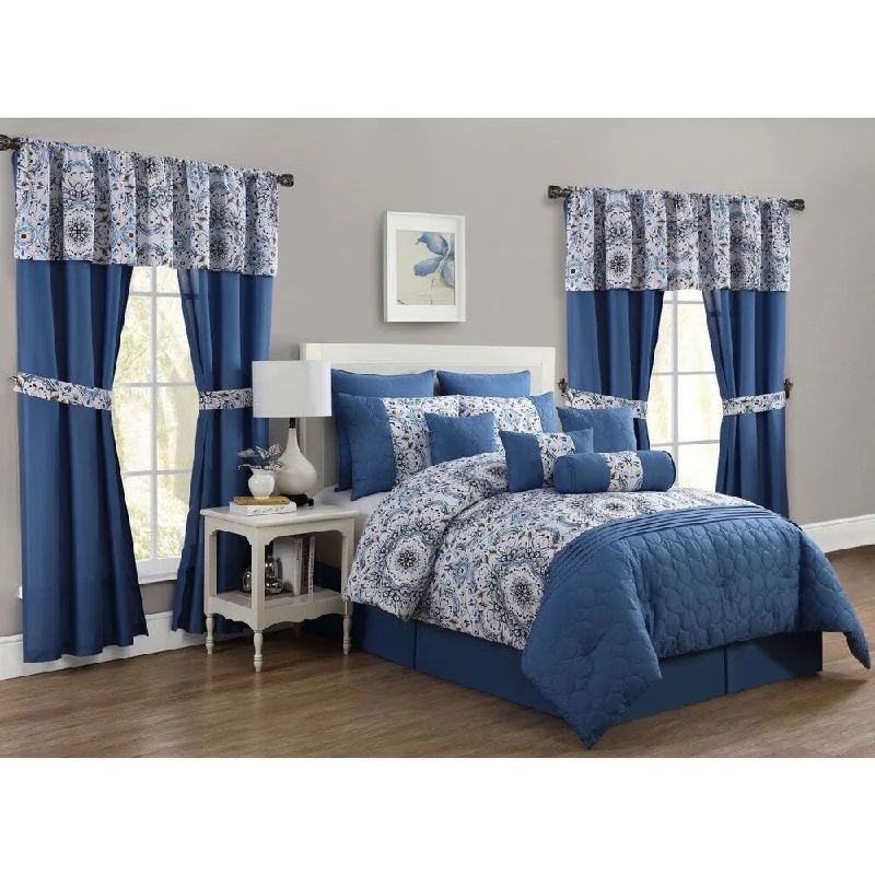 Queen - size comforters for standard queen - sized mattressesAvondale Manor Anita 20-piece Comforter Set Queen - size comforters for standard queen - sized mattressesAvondale Manor Anita 20-piece Comforter Set