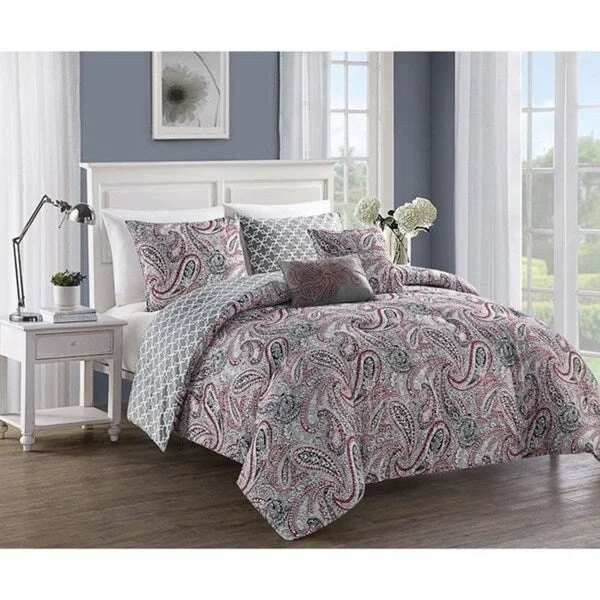 Synthetic - filled comforters like polyester for affordability and hypoallergenic propertiesAvondale Manor Annalise 5-piece Comforter Set