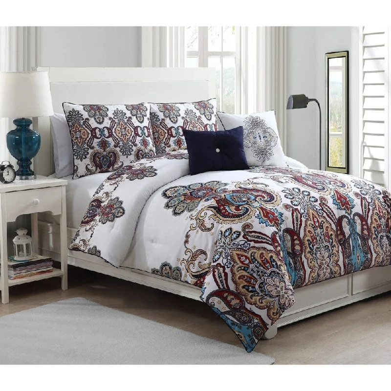 Duck down comforters with a softer feel and good warmth retentionAvondale Manor Melisenta 5-piece Reversible Comforter Set Duck down comforters with a softer feel and good warmth retentionAvondale Manor Melisenta 5-piece Reversible Comforter Set
