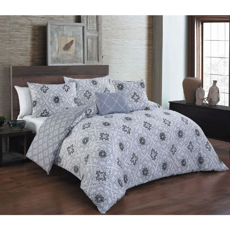 Duck down comforters with a softer feel and good warmth retentionAvondale Manor Tova 5-piece Comforter Set