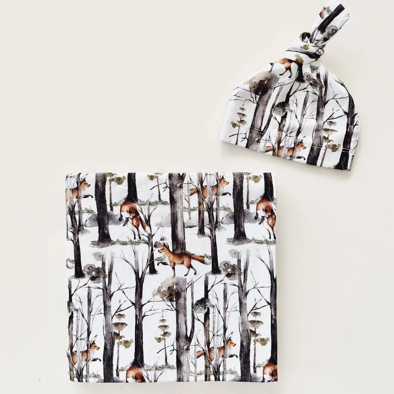Microfiber blankets that are durable and easy to care forBaby Wrap Set - Fox Hunt
