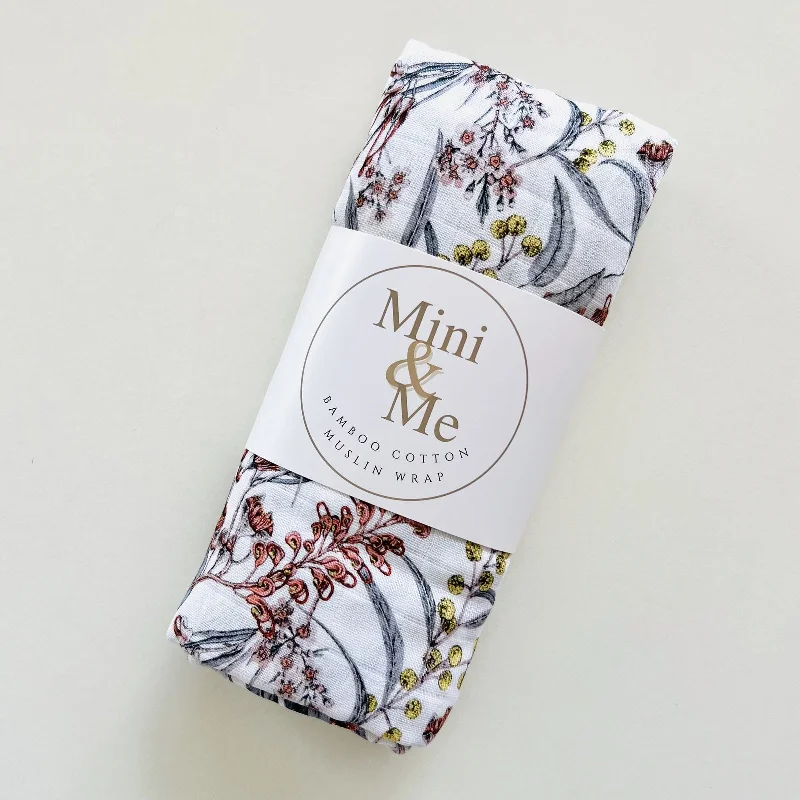 Synthetic fiber blend blankets for a budget - friendly choiceBamboo Muslin Wrap - Native Garden