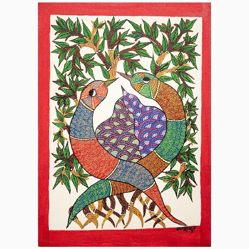 Allergy - friendly duvet covers for bedrooms with sensitive air qualityBird Feelings Painting
