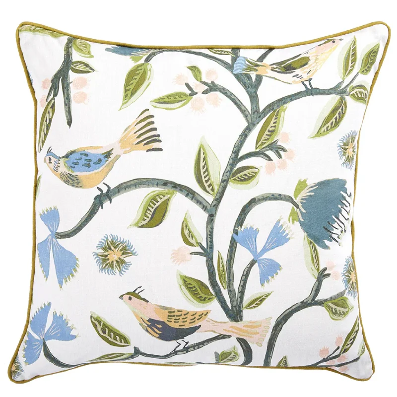 Synthetic fiber blend blankets for a budget - friendly choiceBird of Eden Cilantro Decorative Throw Pillow