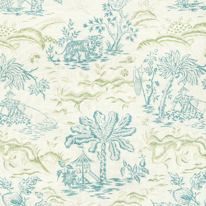 Cashmere blankets for ultimate softness and luxuryBrunschwig & Fils Valensole Teal & Leaf Print Decorative Fabric