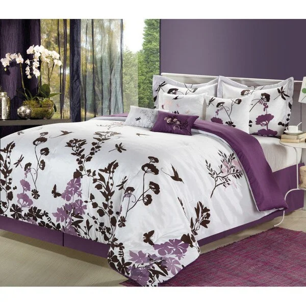 Cotton - filled comforters for a breathable and natural sleep experienceButterfly 8-piece Comforter Set Cotton - filled comforters for a breathable and natural sleep experienceButterfly 8-piece Comforter Set