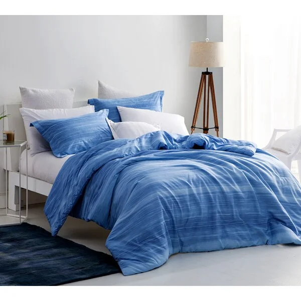 Synthetic - filled comforters like polyester for affordability and hypoallergenic propertiesBYB Ombre Current Blue Comforter (Shams Not Included) Synthetic - filled comforters like polyester for affordability and hypoallergenic propertiesBYB Ombre Current Blue Comforter (Shams Not Included)