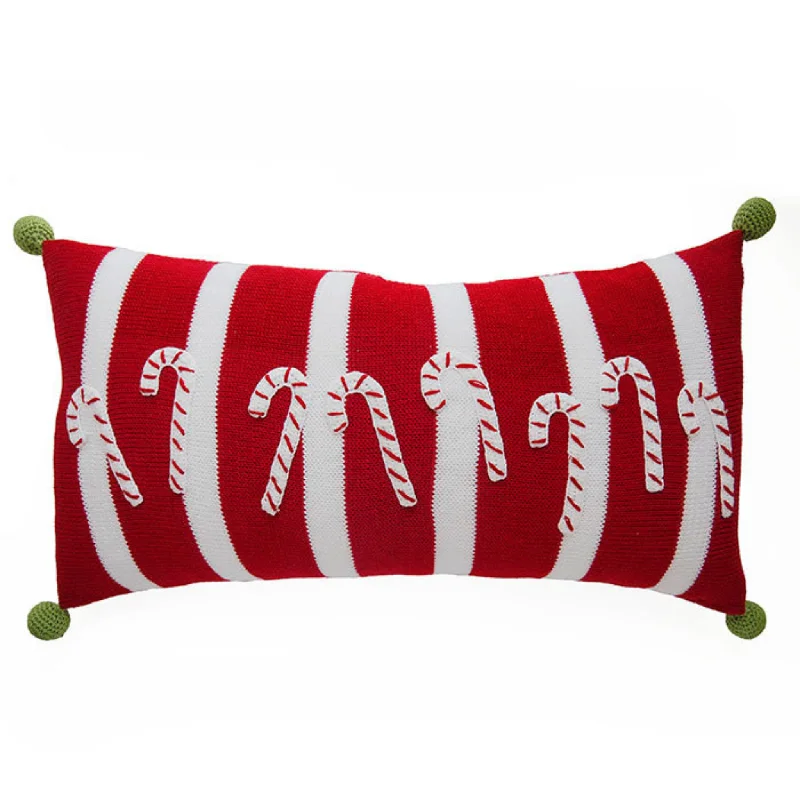 Acrylic blankets for a soft and affordable alternativeCandy Cane Lumbar Pillow
