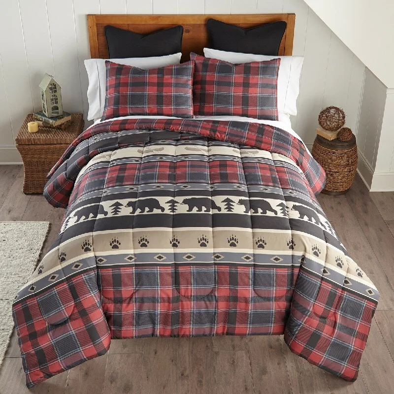 Queen - size comforters for standard queen - sized mattressesCanoe Trip 3 PC Comforter Set from Your Lifestyle by Donna Sharp Queen - size comforters for standard queen - sized mattressesCanoe Trip 3 PC Comforter Set from Your Lifestyle by Donna Sharp