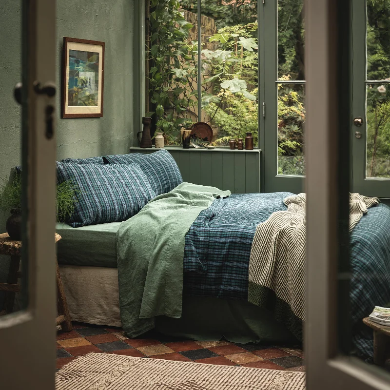 Hotel - quality duvet covers for a luxurious feel at homeCanopy Heathcliff Check Brushed Cotton Duvet Cover
