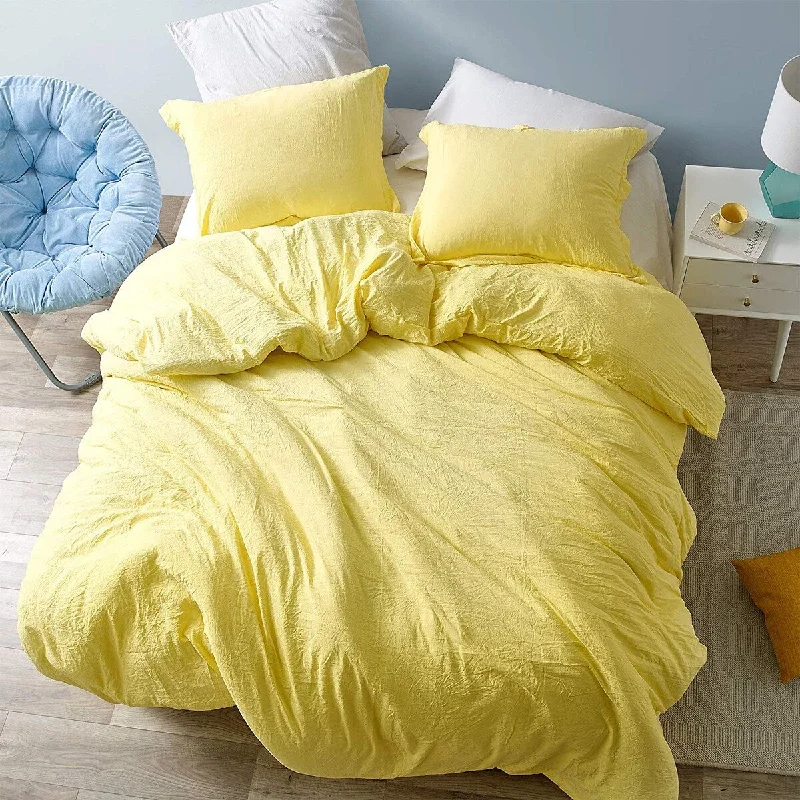 King - size comforters to fit large king - sized beds perfectlyChommie - Weighted Natural Loft Comforter Set - Limelight Yellow King - size comforters to fit large king - sized beds perfectlyChommie - Weighted Natural Loft Comforter Set - Limelight Yellow