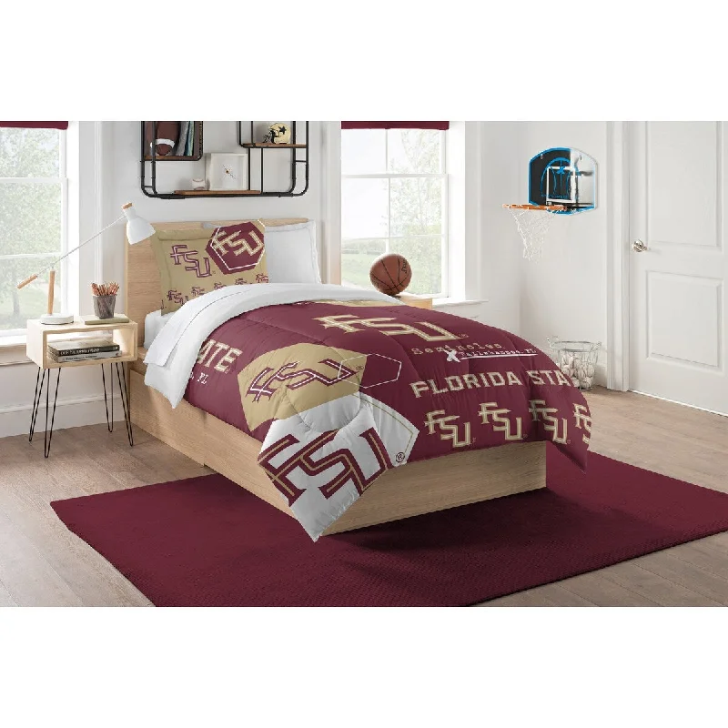 Wool - filled comforters with natural moisture - wicking and temperature - regulating featuresCOL 862 Florida State Hexagon Twin Comforter Set Wool - filled comforters with natural moisture - wicking and temperature - regulating featuresCOL 862 Florida State Hexagon Twin Comforter Set