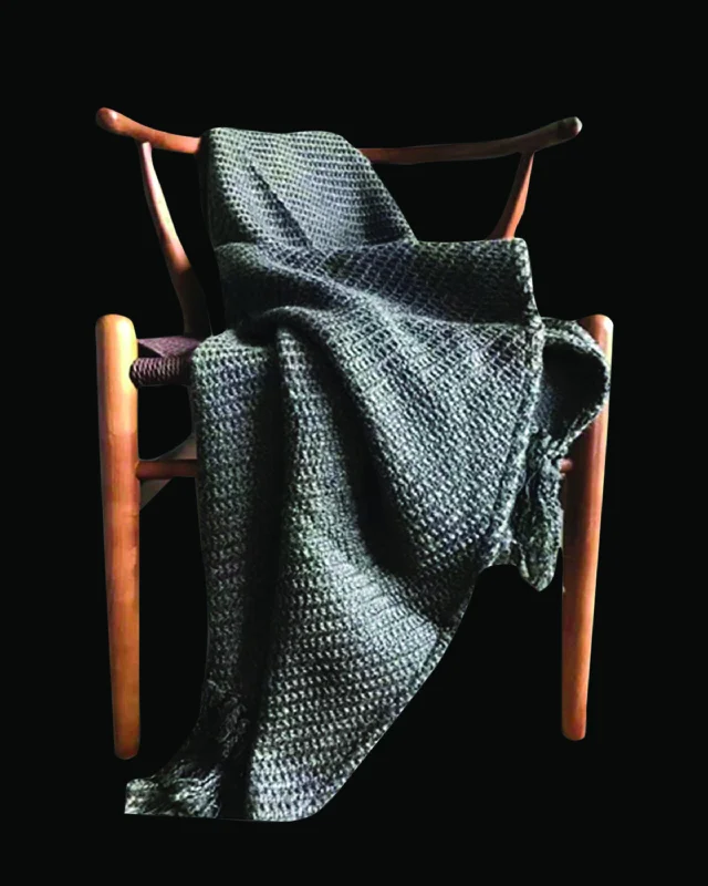 Chenille blankets with a thick and fuzzy textureConran Luxury Dark Grey Throw & Blanket