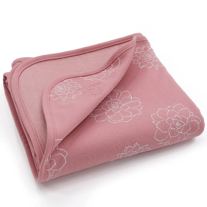 Chenille blankets with a thick and fuzzy textureBABY Blanket, 4 Season Stroller Merino Wool & Organic Cotton Blanket, 40" x 31.5", Succulent