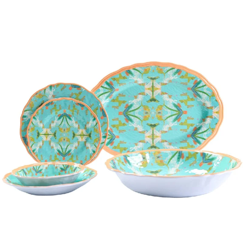 Wrinkle - resistant duvet covers for a neat and tidy lookEnglish Garden Turquoise Melamine