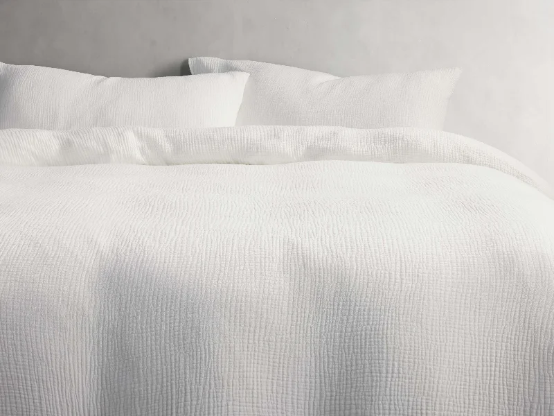 Twin - size duvet covers ideal for single beds in kids' rooms or dormitoriesCotton Gauze Duvet