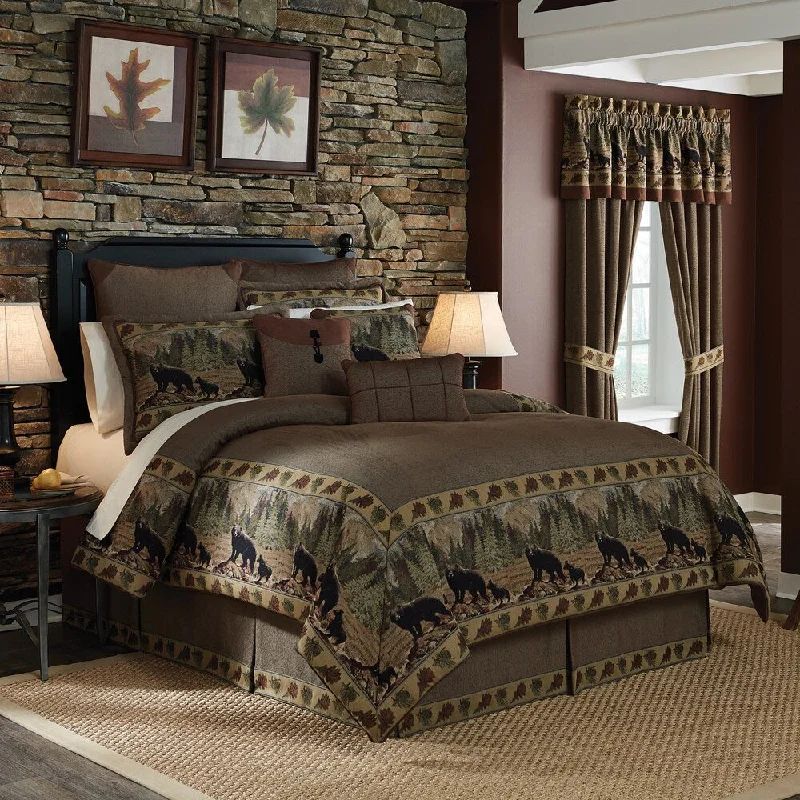 Microfiber - filled comforters that are lightweight and easy to care forCroscill Grand Lake Jacquard Woven Lodge Inspired 4-piece Comforter Set - Multi Microfiber - filled comforters that are lightweight and easy to care forCroscill Grand Lake Jacquard Woven Lodge Inspired 4-piece Comforter Set - Multi