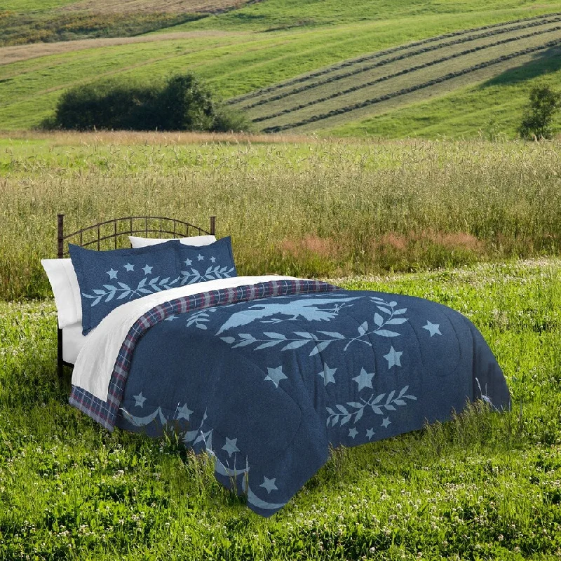 Bamboo - fiber - filled comforters with antibacterial and breathable qualitiesDestinations Independece Eagle Cotton 3-piece Comforter Set Bamboo - fiber - filled comforters with antibacterial and breathable qualitiesDestinations Independece Eagle Cotton 3-piece Comforter Set