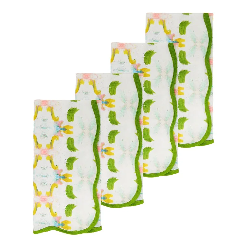 Polyester duvet covers with durability and colorfastnessDogwood Scalloped Dinner Napkins