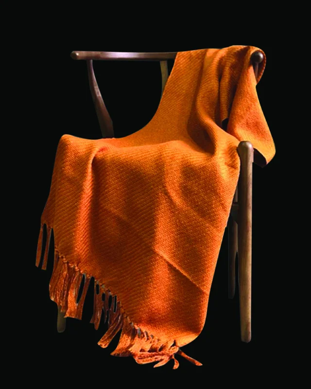 Wool blankets with natural warmth and insulationDot Exclusive Orange Throws And Black