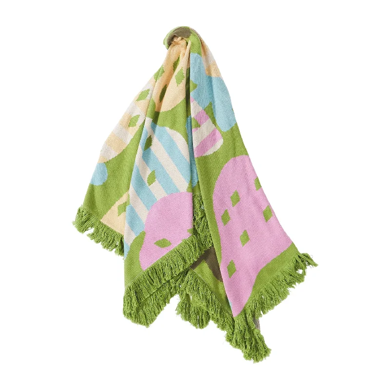 Rayon from bamboo blankets for a silky and breathable feelEden Knit Throw