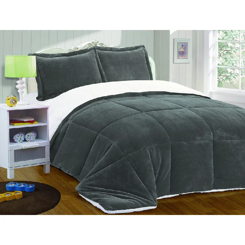 Microfiber - filled comforters that are lightweight and easy to care forFashion Street Micro Suede Blanket Comforter 3-piece Set