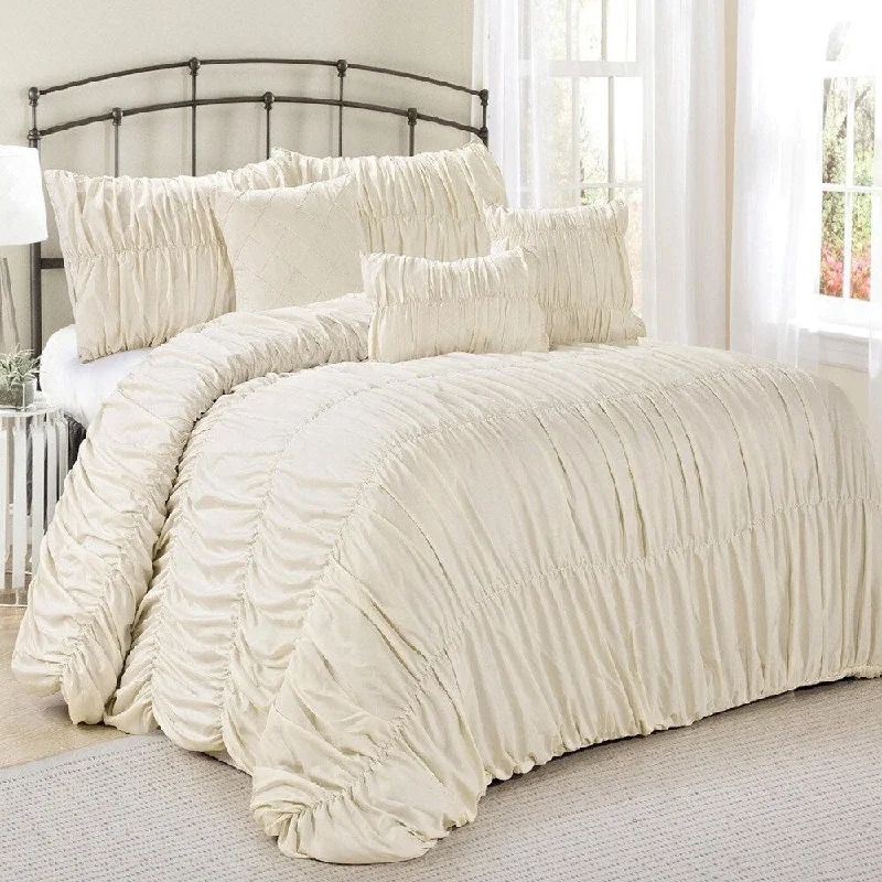 Bamboo - fiber - filled comforters with antibacterial and breathable qualitiesFashion Street Rosales 7-piece Comforter Set