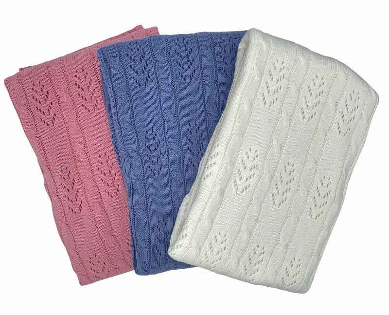 Synthetic fiber blend blankets for a budget - friendly choiceFern Knitted Cotton Blanket - Assorted Colours Synthetic fiber blend blankets for a budget - friendly choiceFern Knitted Cotton Blanket - Assorted Colours