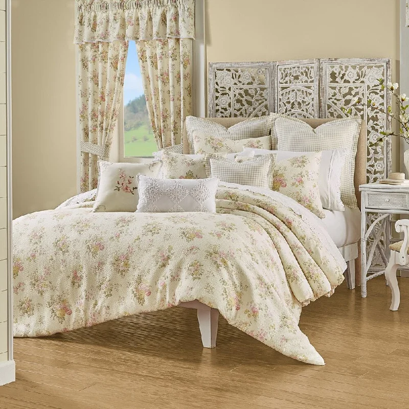 Down - filled comforters for supreme warmth and lightnessFive Queens Court Jocelyn Cottage Floral 3 Piece Comforter Set Down - filled comforters for supreme warmth and lightnessFive Queens Court Jocelyn Cottage Floral 3 Piece Comforter Set
