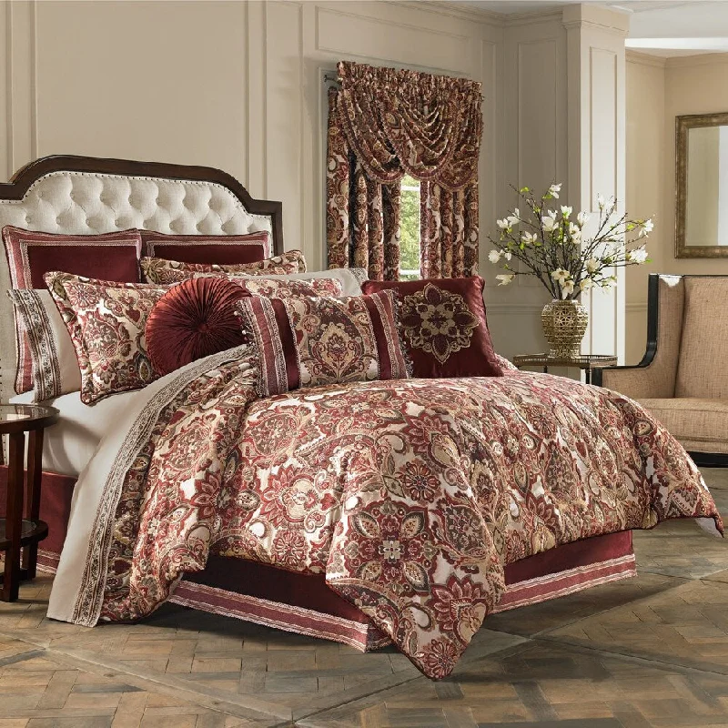 Full - size comforters suitable for full - sized beds in guest rooms or small bedroomsFive Queens Court Reese Luxury Comforter Set