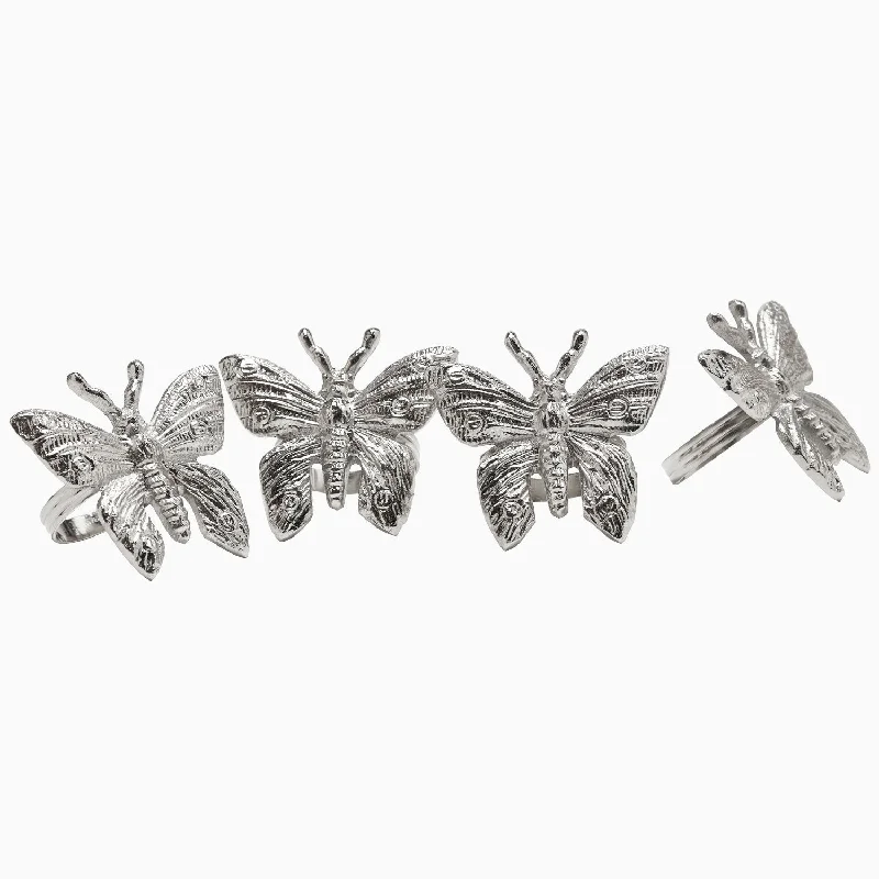Silk duvet covers for a smooth and elegant touchFlutter Napkin Rings (Set of 4)