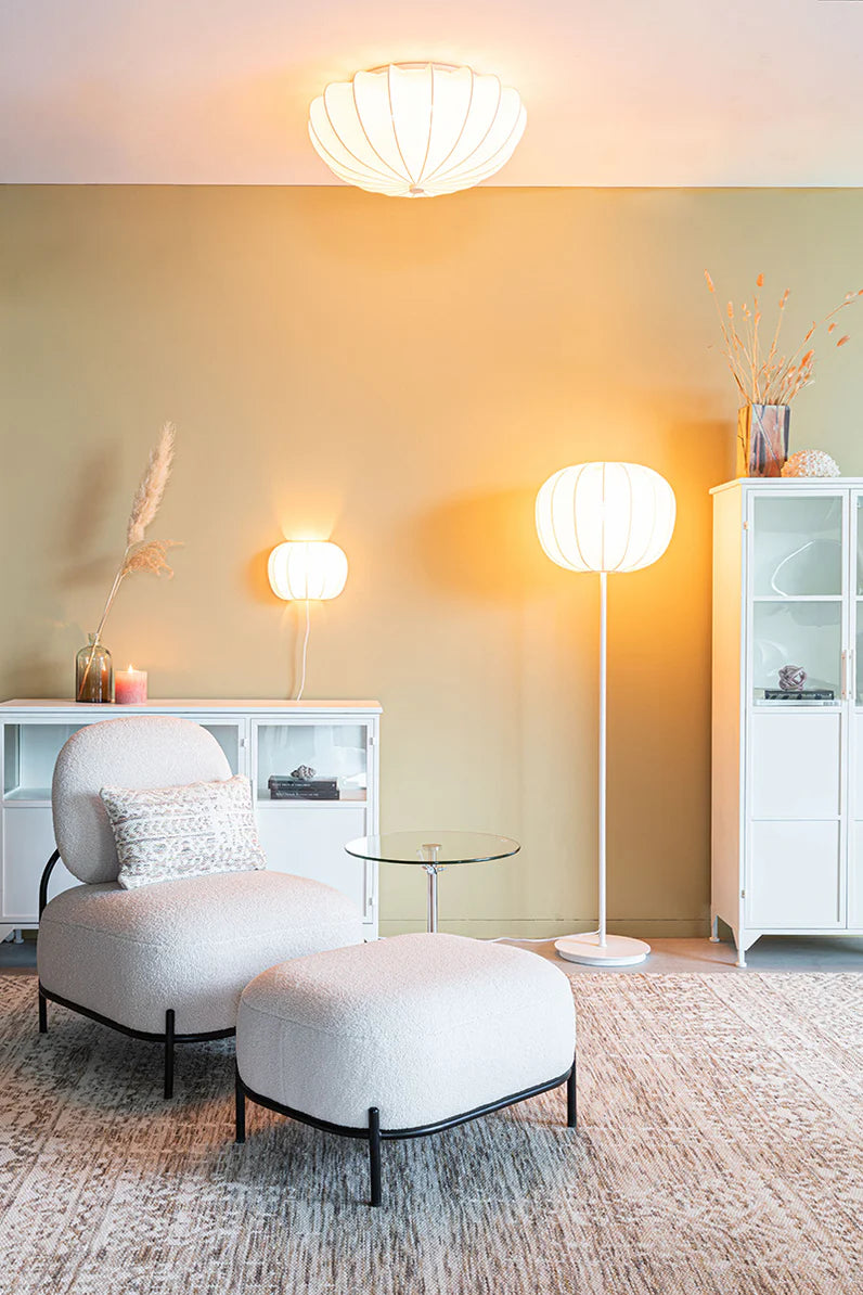 Linen blankets with a rustic and textured lookFoxford Shannon Floor Lamp