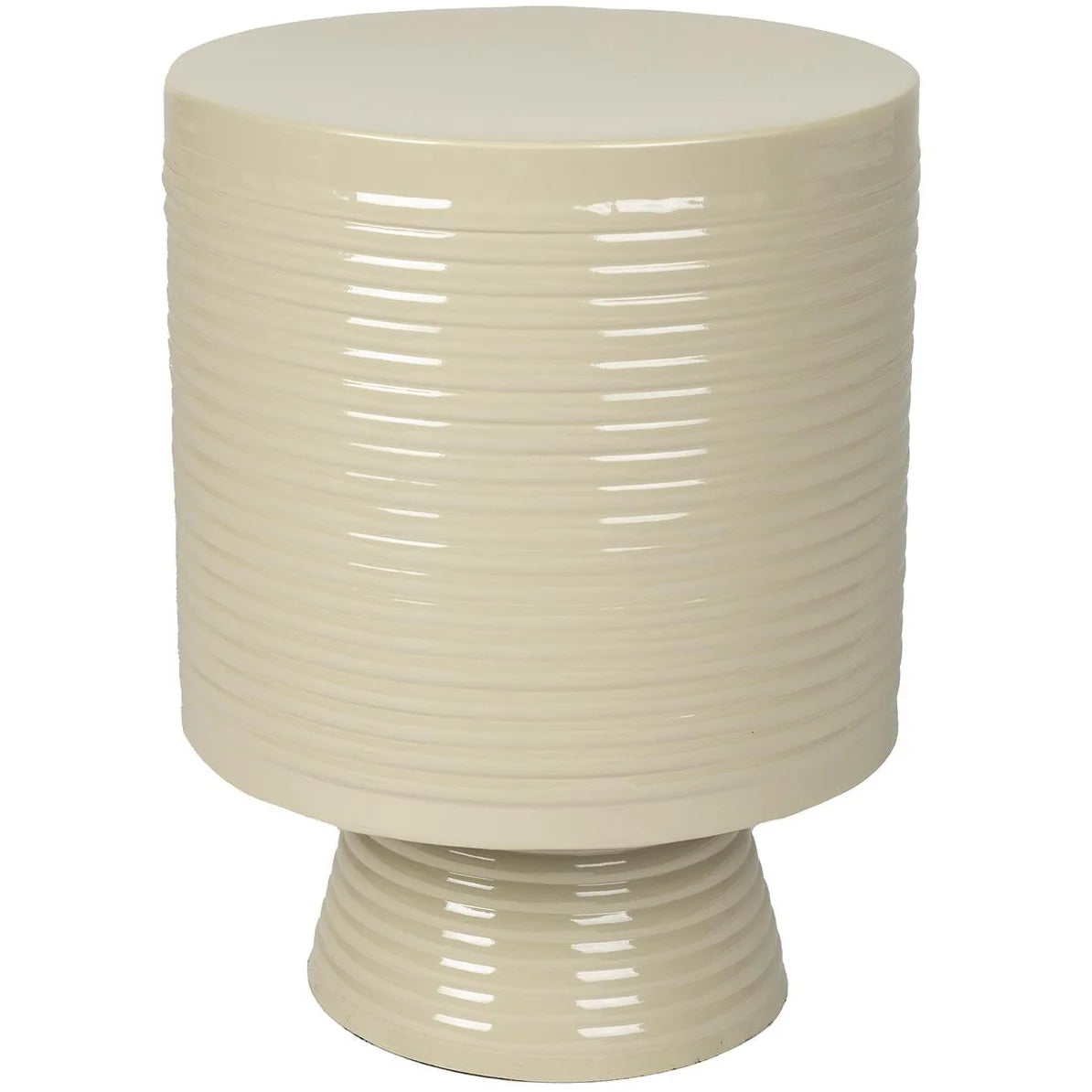 Recycled polyester blankets for an eco - conscious optionFoxford Small Ferrous Side Table - Ivory