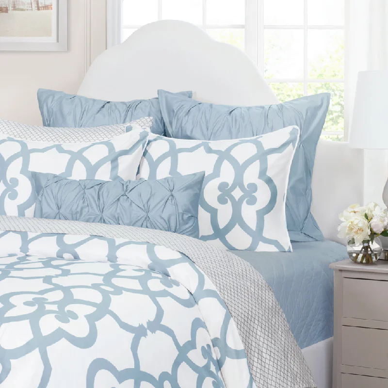 California king - size duvet covers for the extra - long and wide California king bedsFrench Blue Florentine Duvet Cover