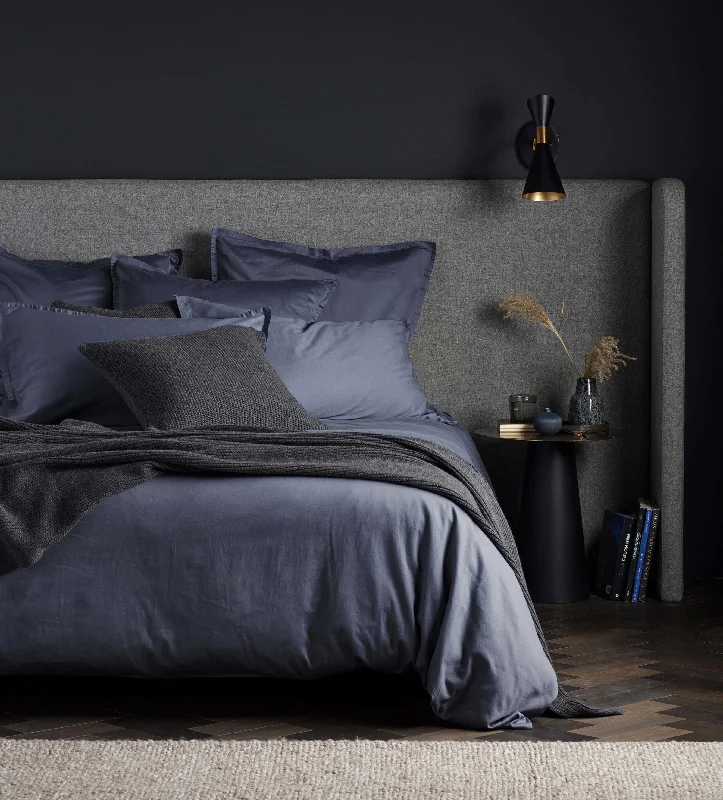 Anti - dust mite duvet covers to keep the sleep environment cleanFrench Blue Super Soft 100% Cotton Duvet Cover
