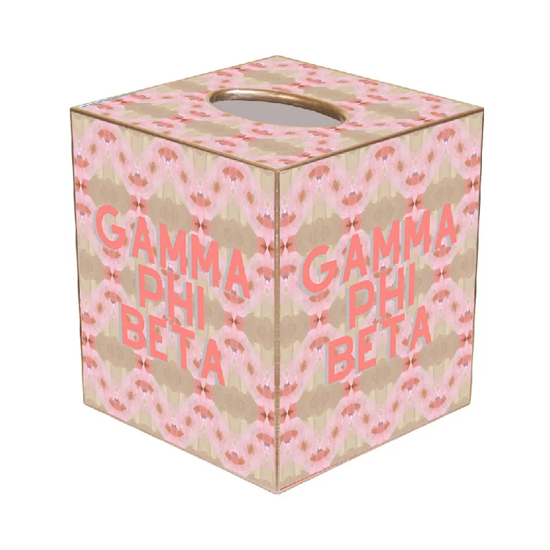Machine - washable duvet covers for hassle - free cleaningGamma Phi Beta Tissue Box Cover
