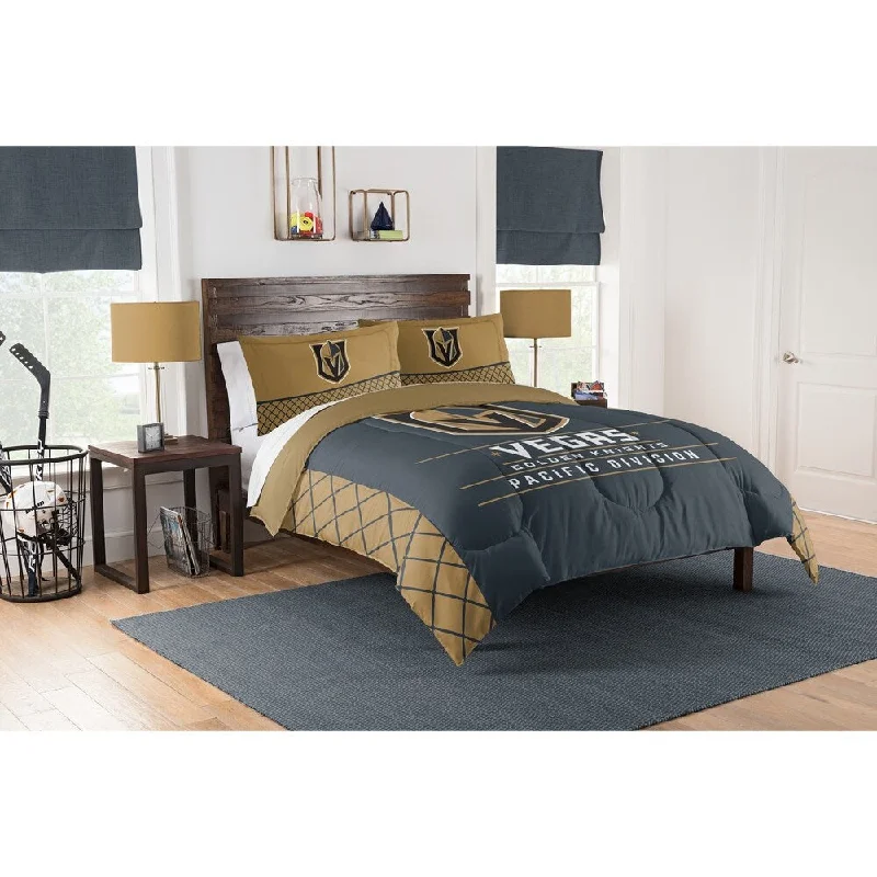 Cotton - filled comforters for a breathable and natural sleep experienceGolden Knights Full/Queen Comforter Set