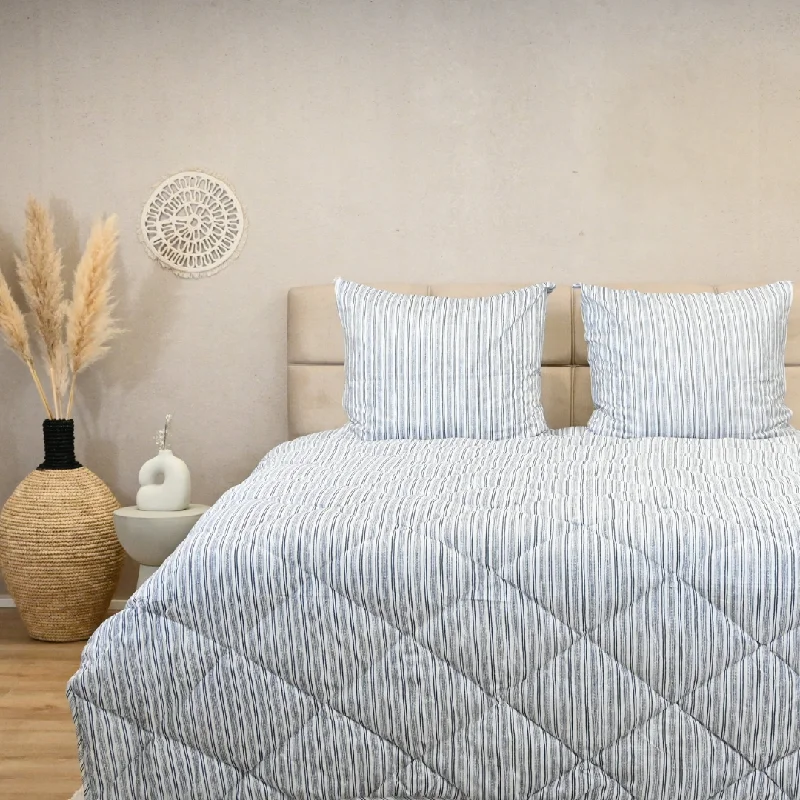 Clearance - priced duvet covers for a great deal on last - season modelsBed duvet covers to enhance the comfort and aesthetics of the bedroomHappyDuvet Blue Stripes - All season Coverless duvet