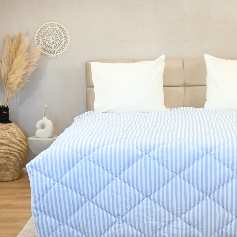 Jersey cotton duvet covers for a stretchy and comfortable fitHappyDuvet Coastal Breeze - 100% Cotton All season Coverless duvet