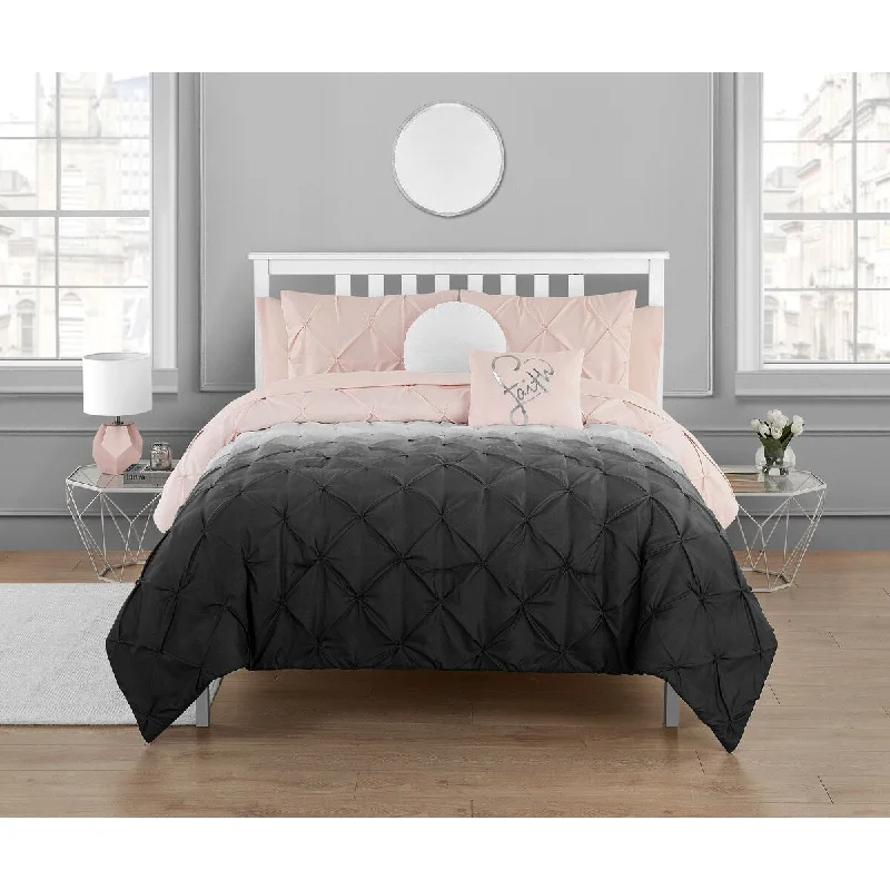Full - size comforters suitable for full - sized beds in guest rooms or small bedroomsHave a Little Faith Ombre Pintuck Bed in a Bag Comforter Set Full - size comforters suitable for full - sized beds in guest rooms or small bedroomsHave a Little Faith Ombre Pintuck Bed in a Bag Comforter Set