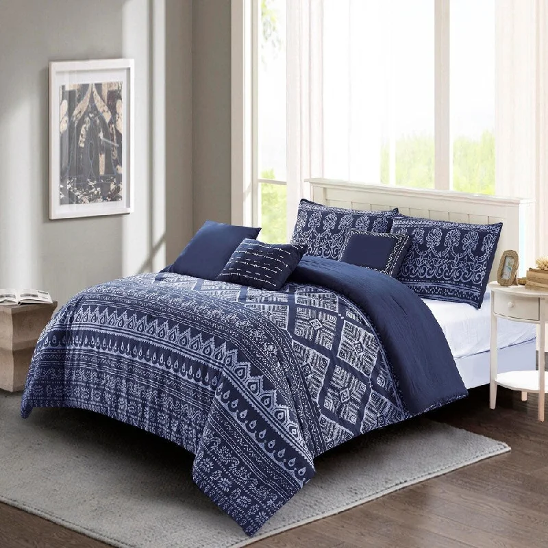 Microfiber - filled comforters that are lightweight and easy to care forJaipur Printed Cotton Comforter Set in Blue Microfiber - filled comforters that are lightweight and easy to care forJaipur Printed Cotton Comforter Set in Blue